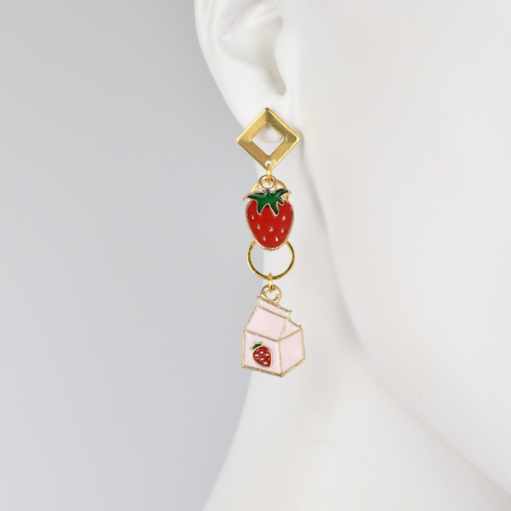Delicious Strawberry Milk Earrings